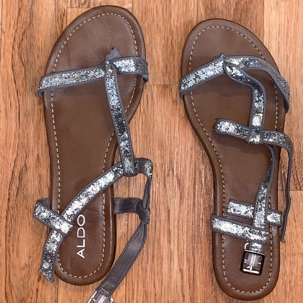 Glittery ALDOS flat sandals